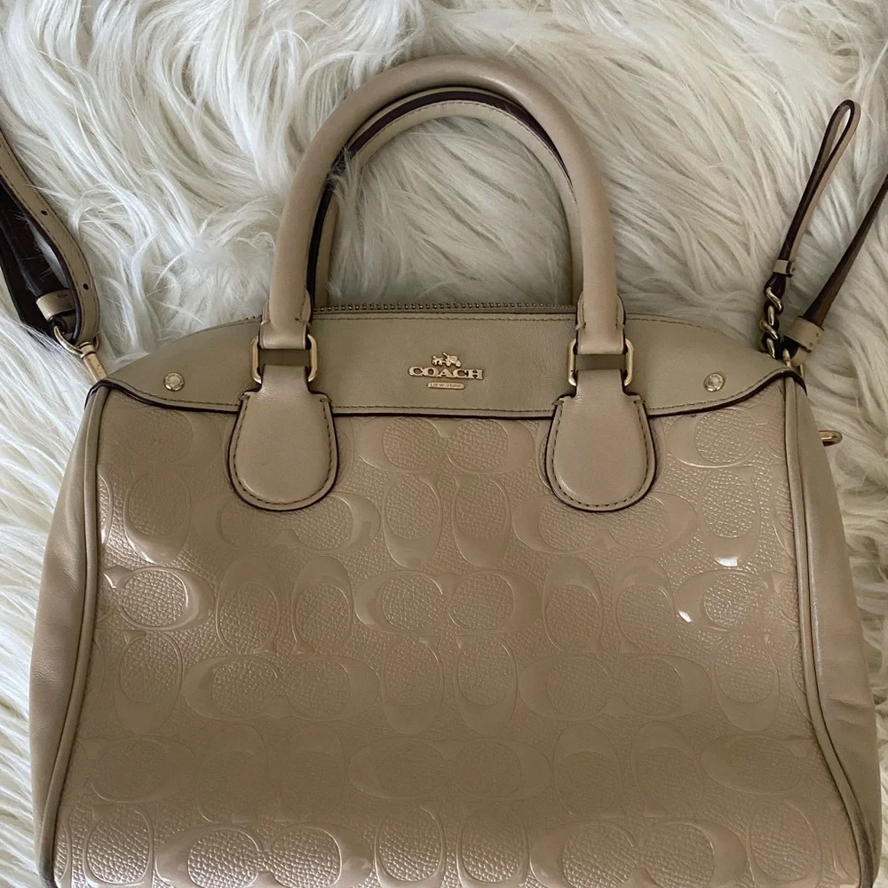 Vintage Coach Mini Bennett Satchel Patent Leather - Picture 2 of 6
